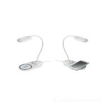 Lampka biurkowa/ładowarka 10W SATURN - biały – zdjęcia produktu
