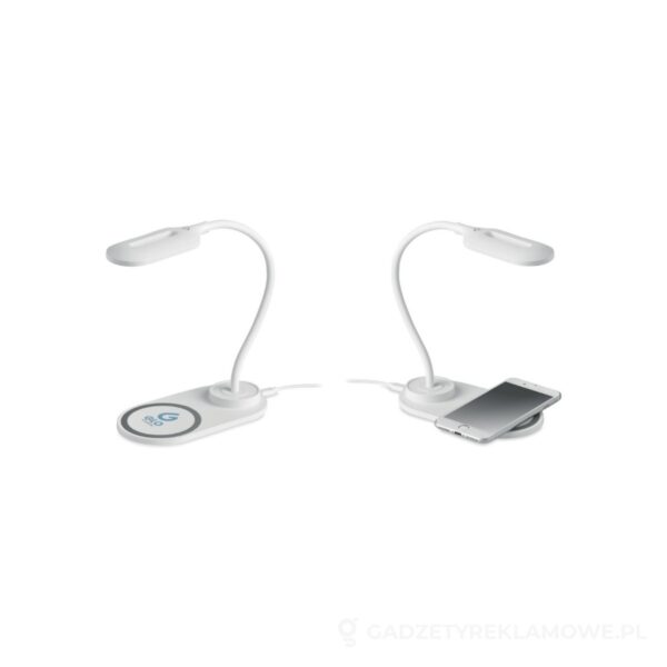 MO6349-06-wariantu-watermark Lampka biurkowa/ładowarka 10W SATURN - biały – zdjęcia produktu