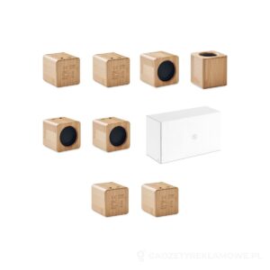 Zestaw bambusowych głośników AUDIO SET - brazowy – zdjęcia produktu