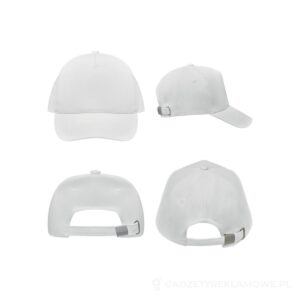 Czapka z daszkiem,bawełna org. BICCA CAP - biały – zdjęcia produktu
