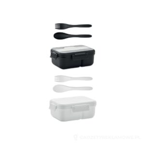 Lunch box ze sztućcami z PP MAKAN