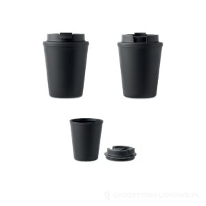 Kubek z PP 300 ml TRIDUS - czarny – zdjęcia produktu