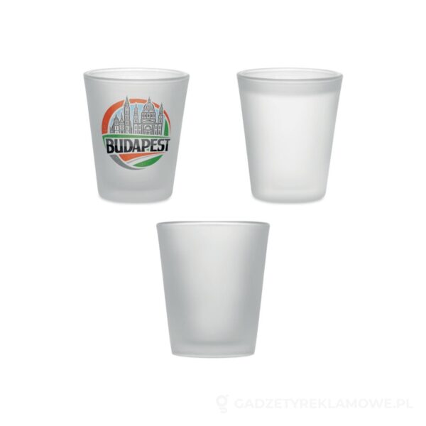 Kieliszek sublimacyjny 44ml SONGOBLIM - przezroczysty biały – zdjęcia produktu