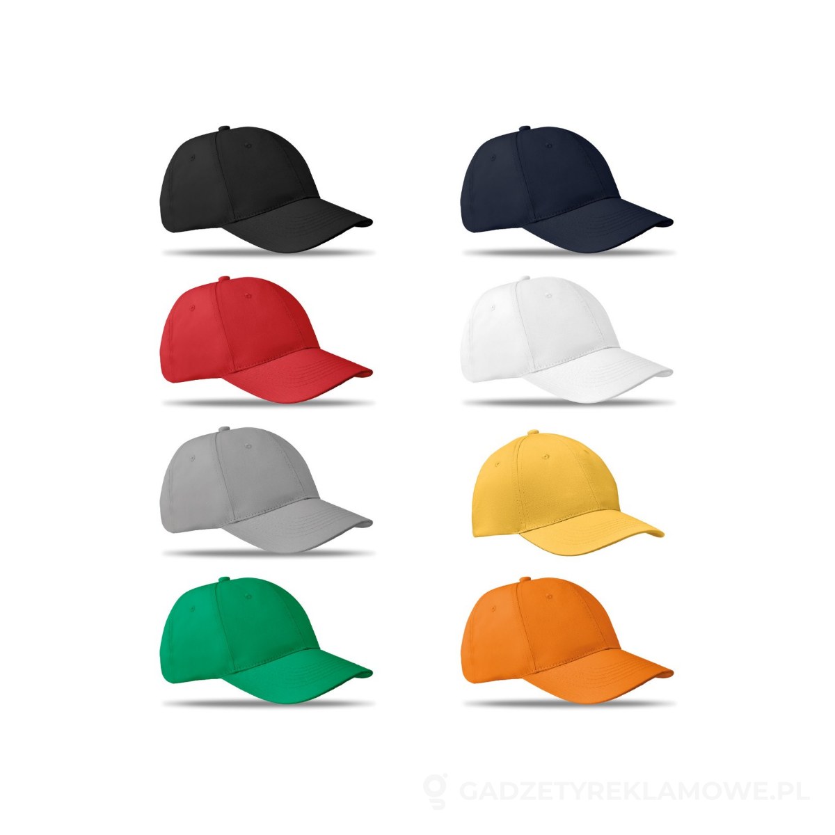 MO8834-kolorow-watermark Czapka baseballowa 6 paneli BASIE