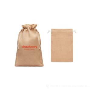 Torba prezentowa z juty 30x47cm JUTE LARGE - beżowy – zdjęcia produktu