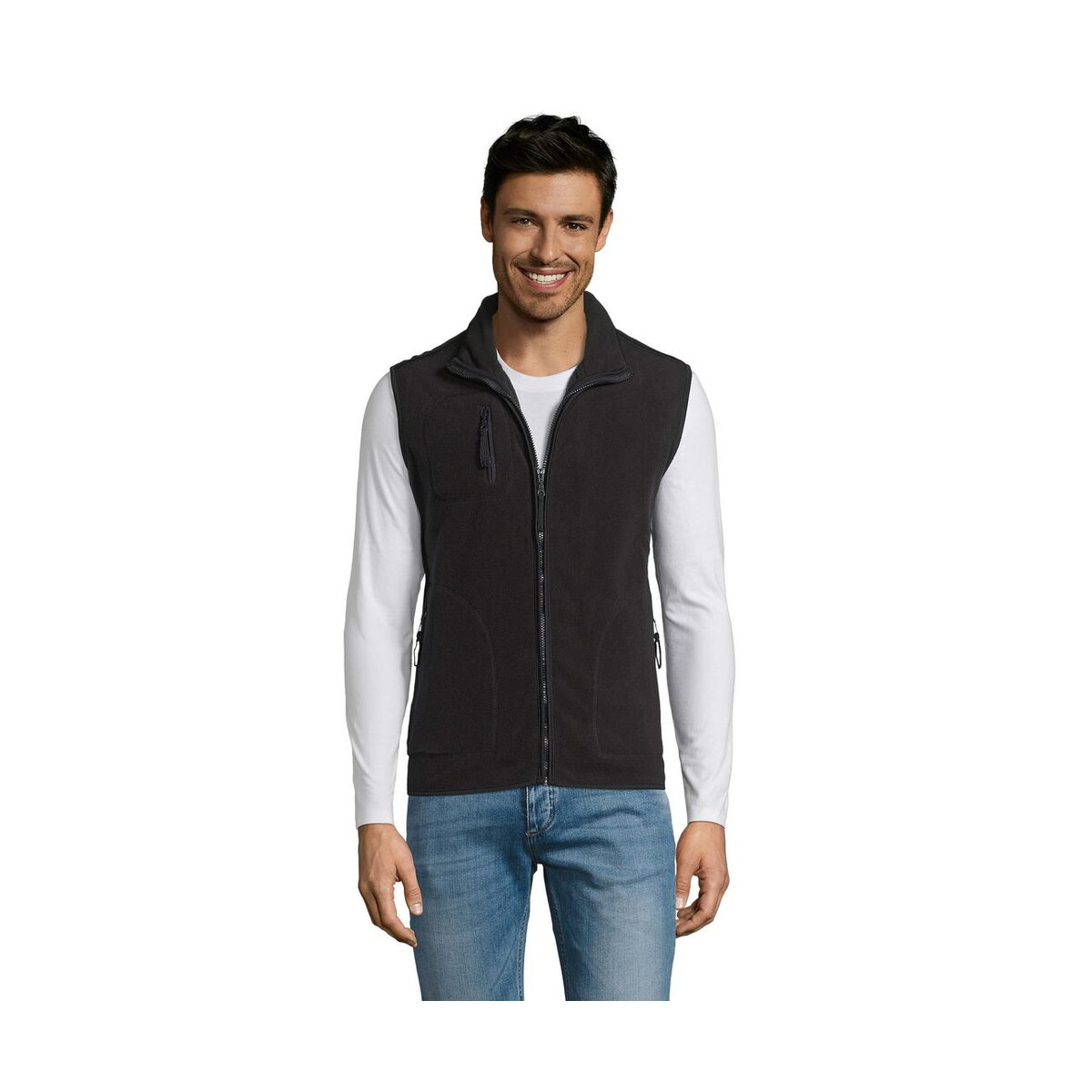 Bezrękawniki z logo – norway uni cardigan 320g norway s51000-bk NORWAY UNI CARDIGAN 320g NORWAY s51000-bk