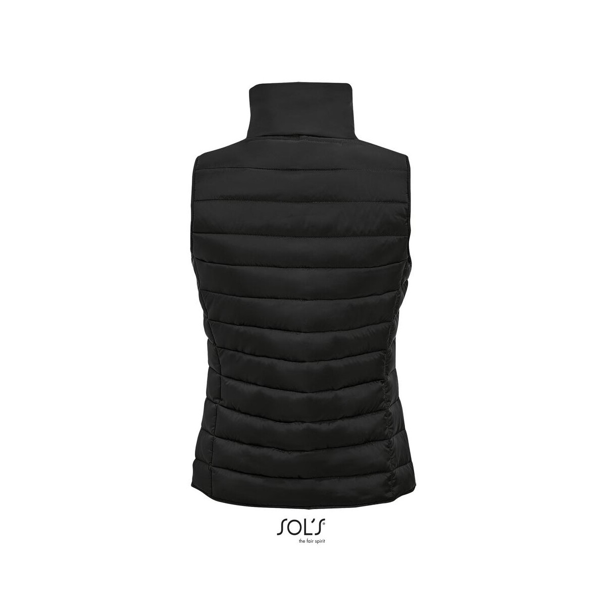 Bezrękawniki z logo – wave damska kamizelka 180g wave women s01437-bk-back WAVE Damska kamizelka 180g WAVE WOMEN s01437-bk-back