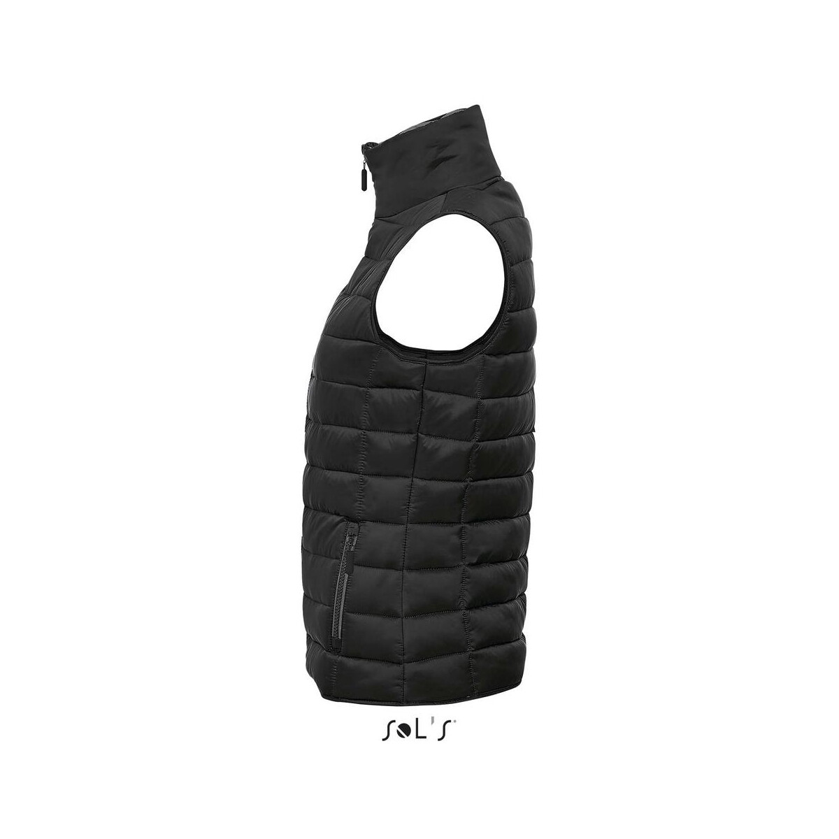 Bezrękawniki z logo – wave damska kamizelka 180g wave women s01437-bk-side WAVE Damska kamizelka 180g WAVE WOMEN s01437-bk-side