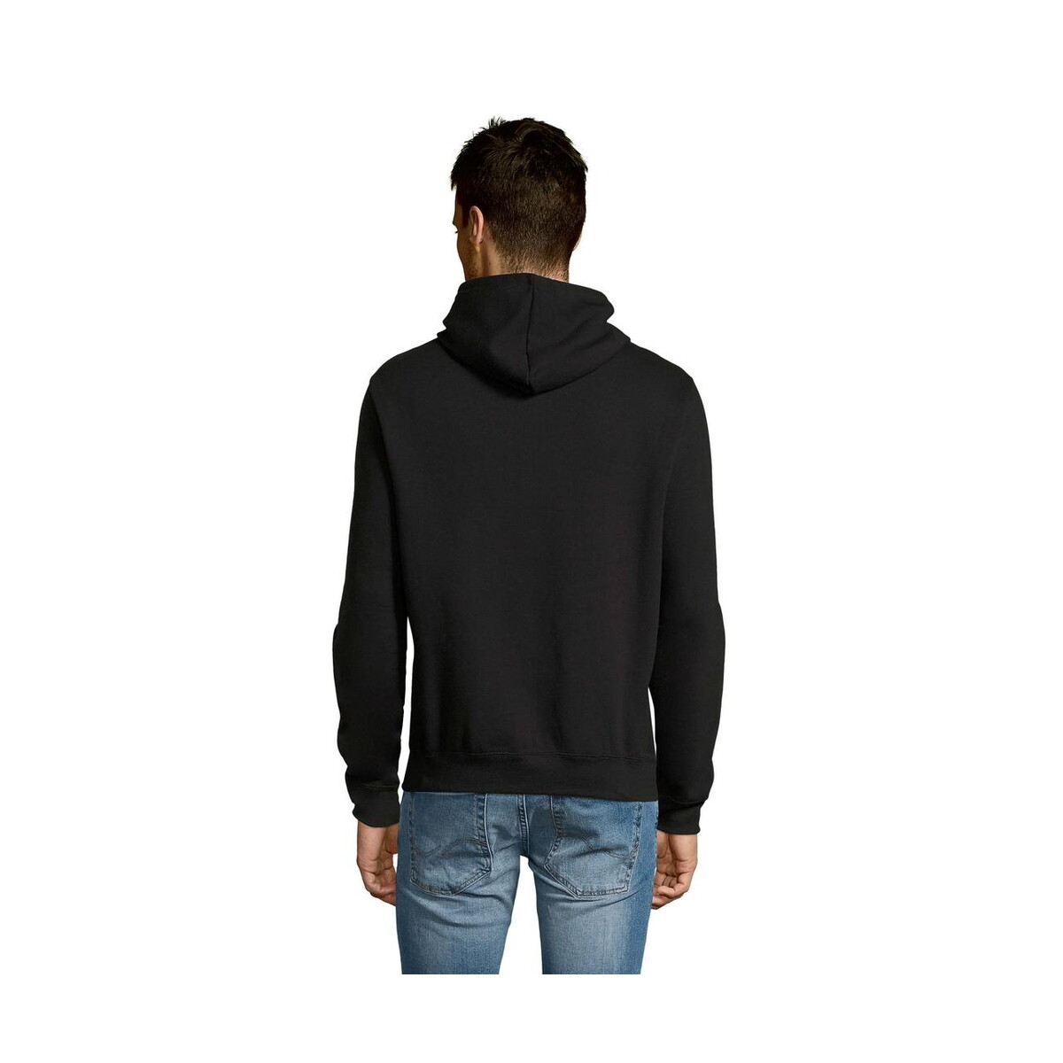 Bluzy z logo – slam uni bluza z kapturem slam s13251-bk-back SLAM Uni Bluza z kapturem SLAM s13251-bk-back