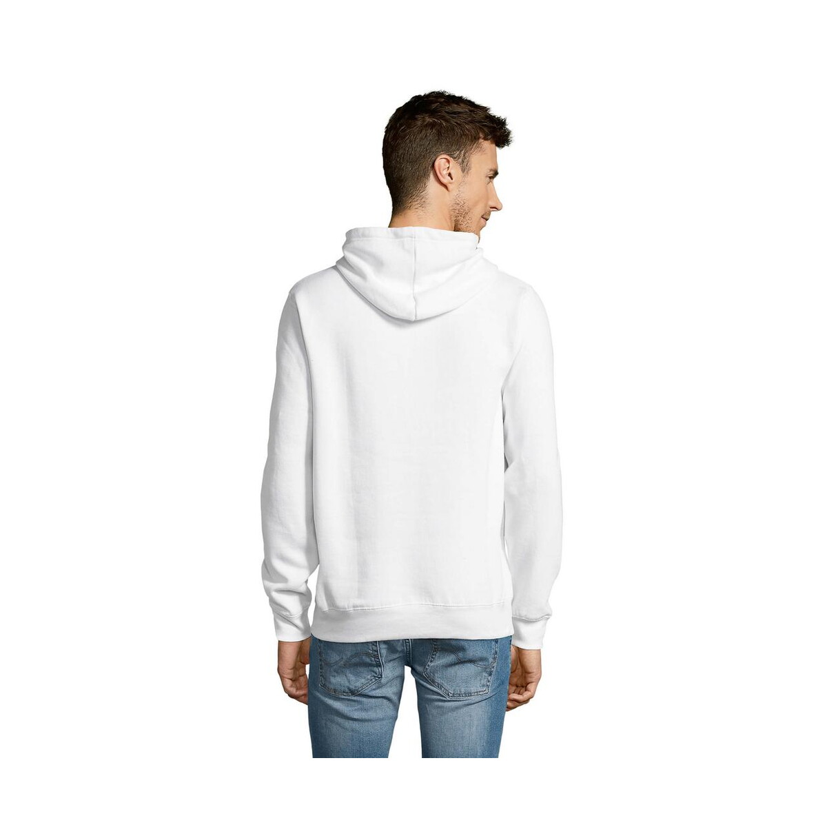 Bluzy z logo – slam uni bluza z kapturem slam s13251-wh-back SLAM Uni Bluza z kapturem SLAM s13251-wh-back