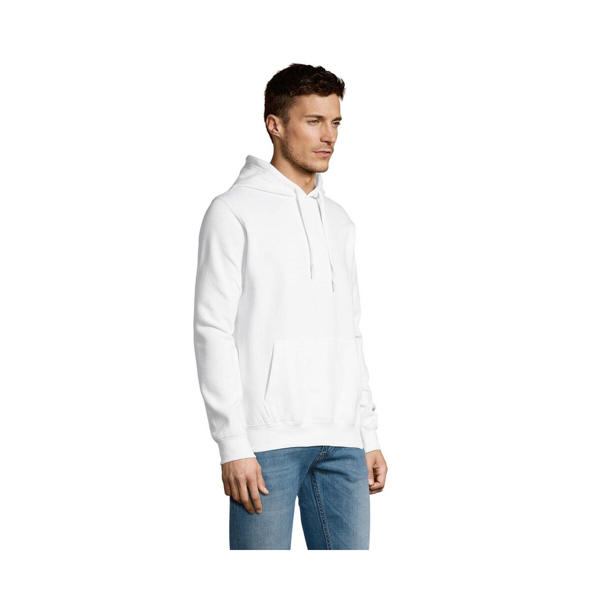 Bluzy z logo – slam uni bluza z kapturem slam s13251-wh-side SLAM Uni Bluza z kapturem SLAM s13251-wh-side