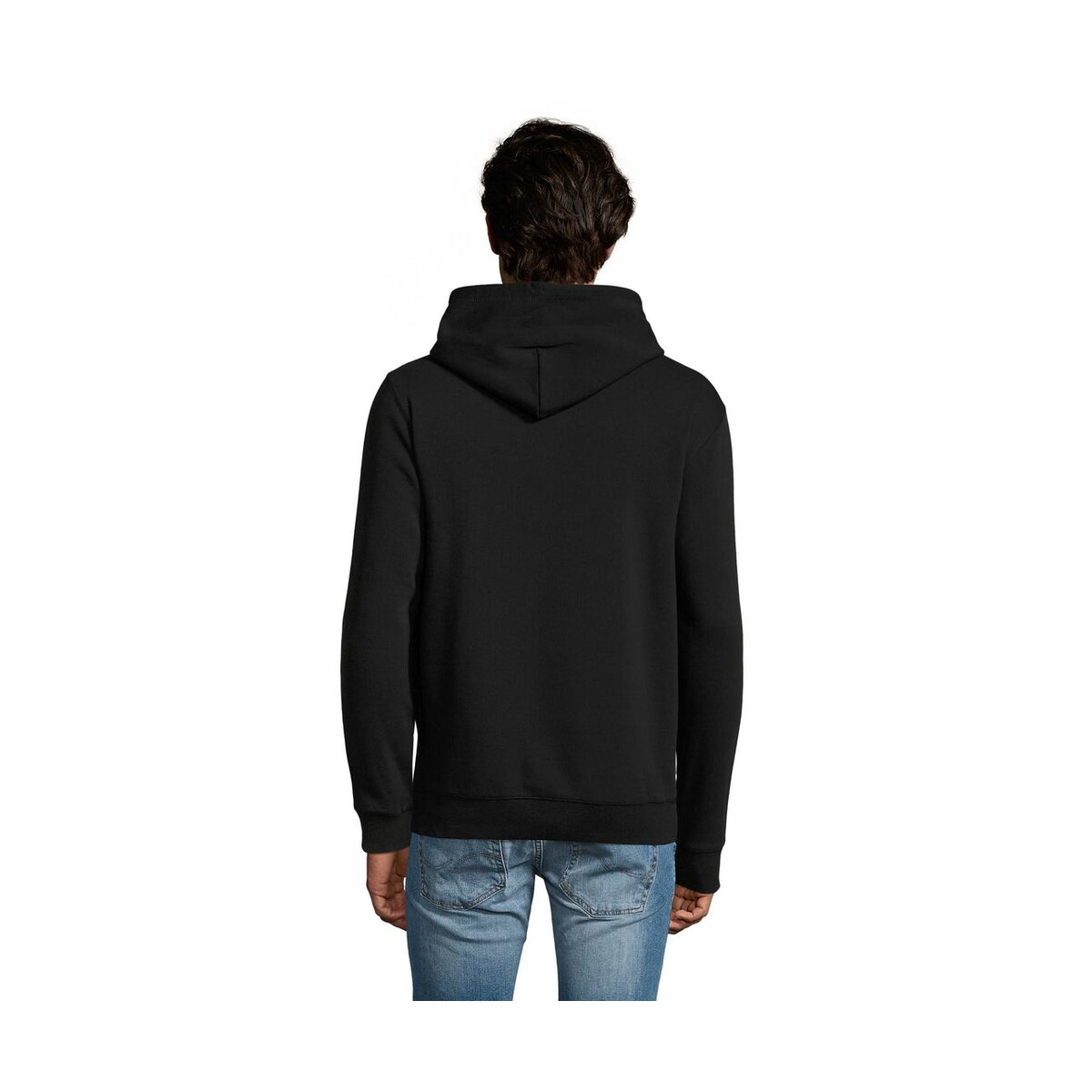 Bluzy z logo – spencer męska bluza 280g spencer s02991-bk-back SPENCER męska bluza 280g SPENCER s02991-bk-back