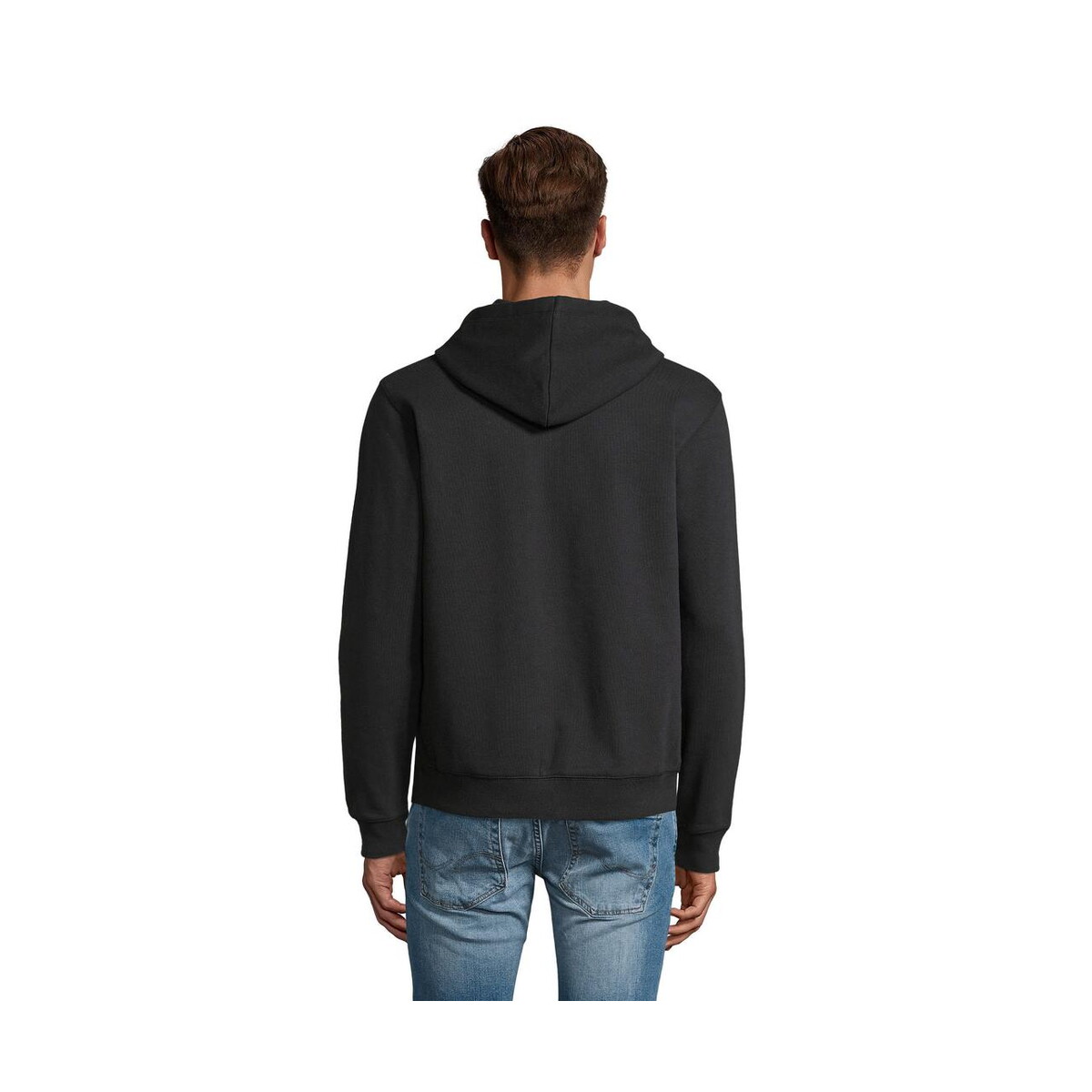 Bluzy z logo – spike hood męskie 280gr spike men s03105-bk-back SPIKE HOOD Męskie 280gr SPIKE MEN s03105-bk-back