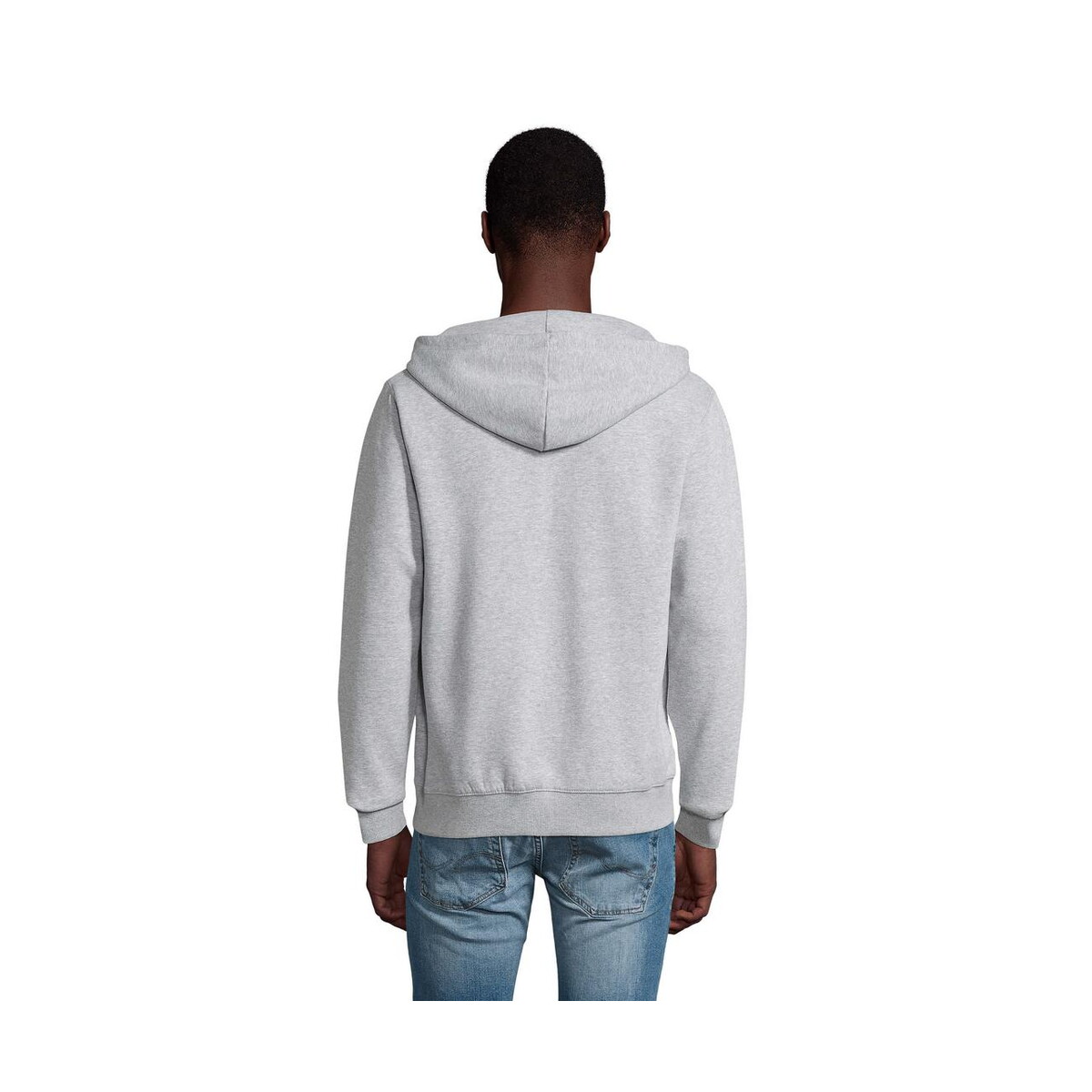 Bluzy z logo – spike hood męskie 280gr spike men s03105-gy-back SPIKE HOOD Męskie 280gr SPIKE MEN s03105-gy-back