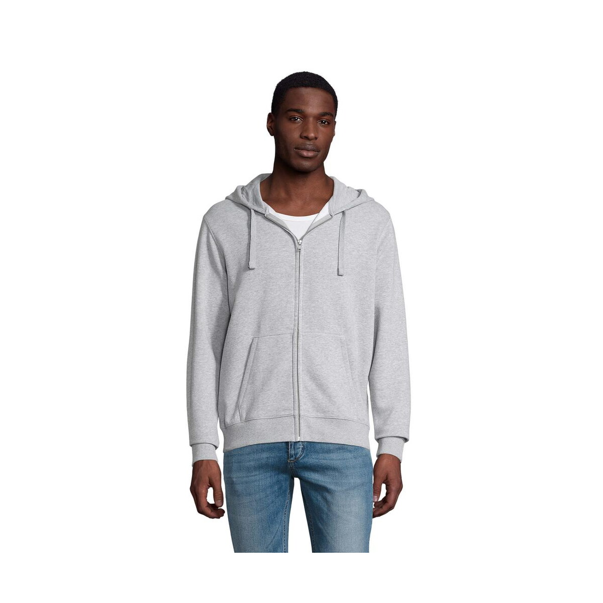 Bluzy z logo – spike hood męskie 280gr spike men s03105-gy SPIKE HOOD Męskie 280gr SPIKE MEN s03105-gy