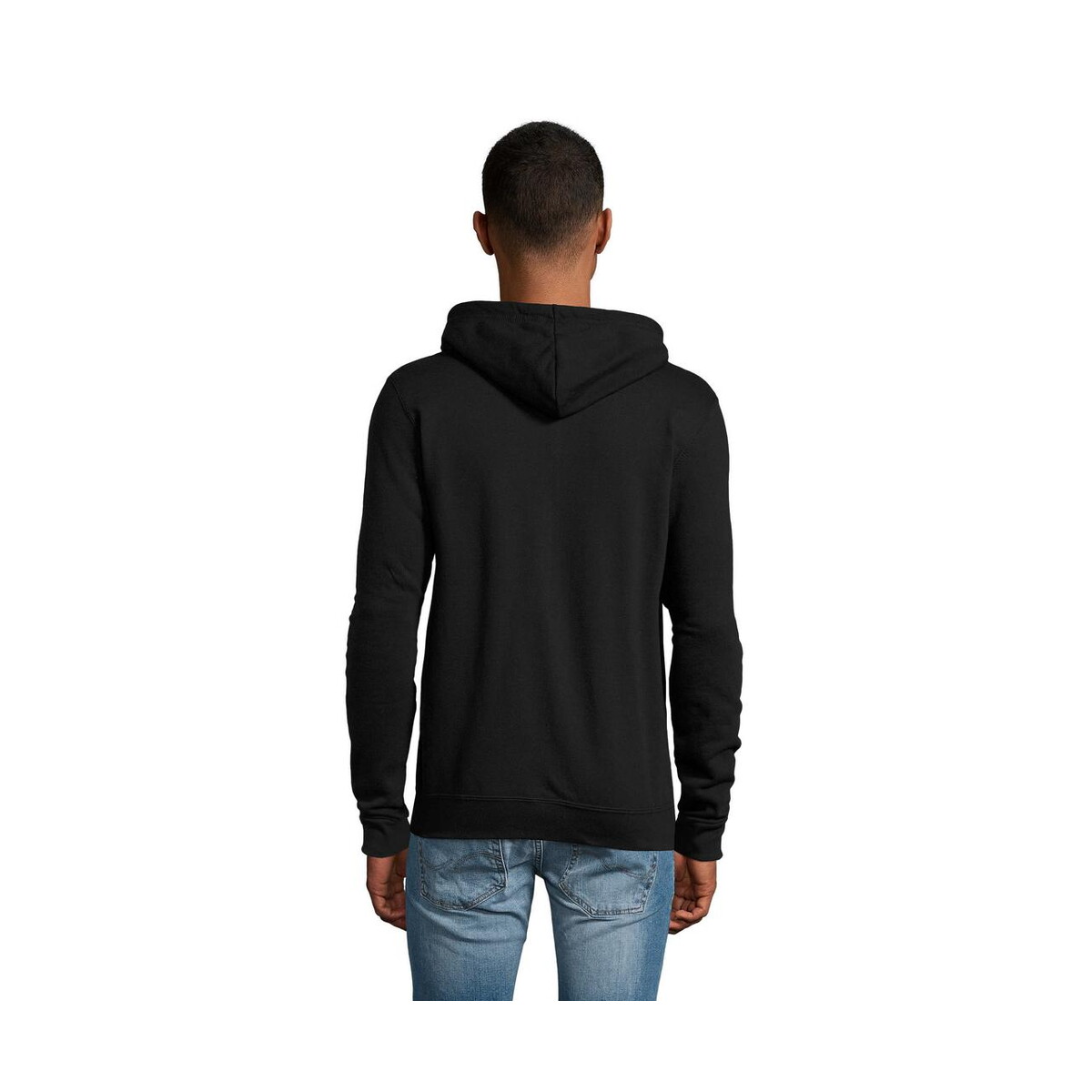 Bluzy z logo – stone uni hoodie 260g stone s01714-bk-back STONE UNI HOODIE 260g STONE s01714-bk-back