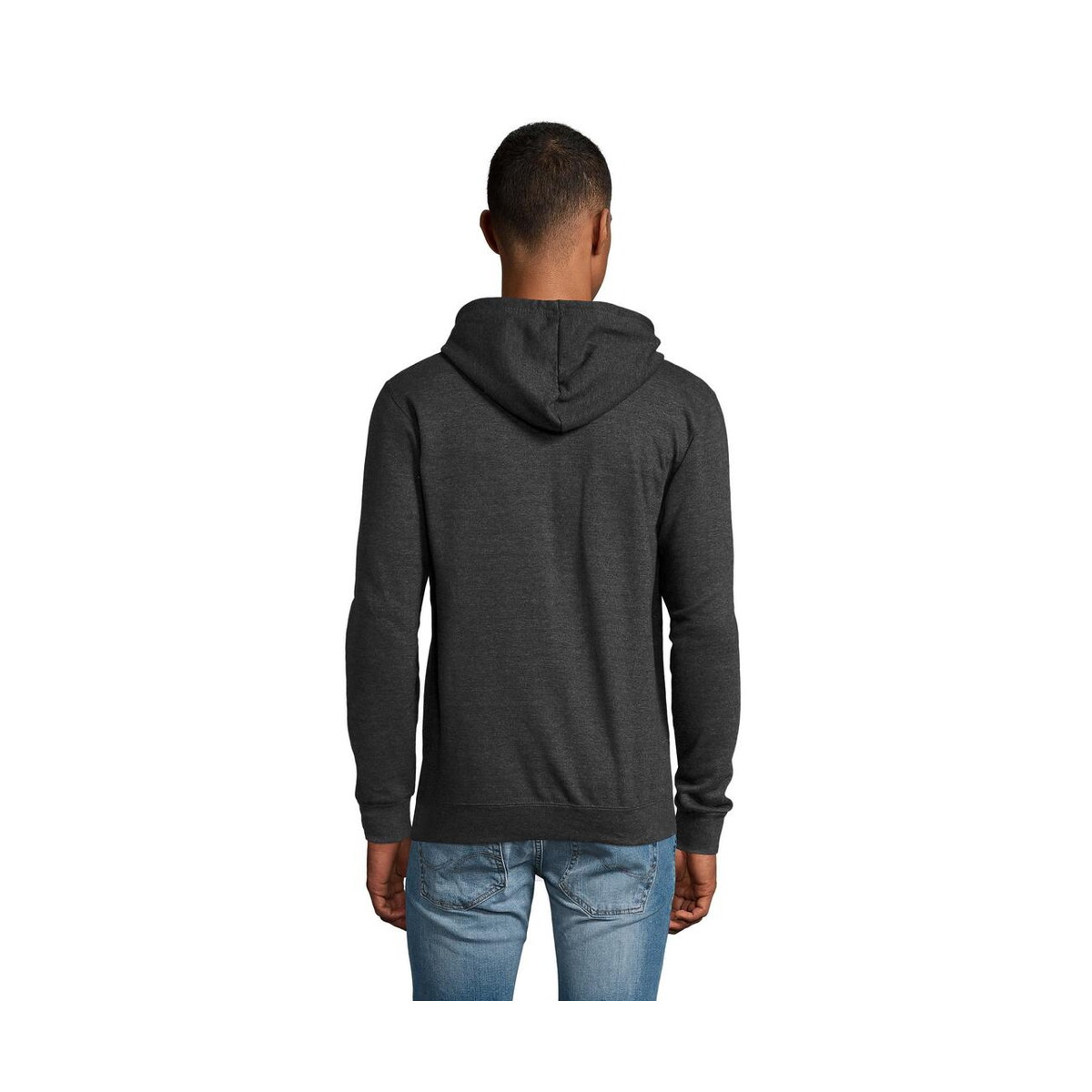 Bluzy z logo – stone uni hoodie 260g stone s01714-ce-back STONE UNI HOODIE 260g STONE s01714-ce-back