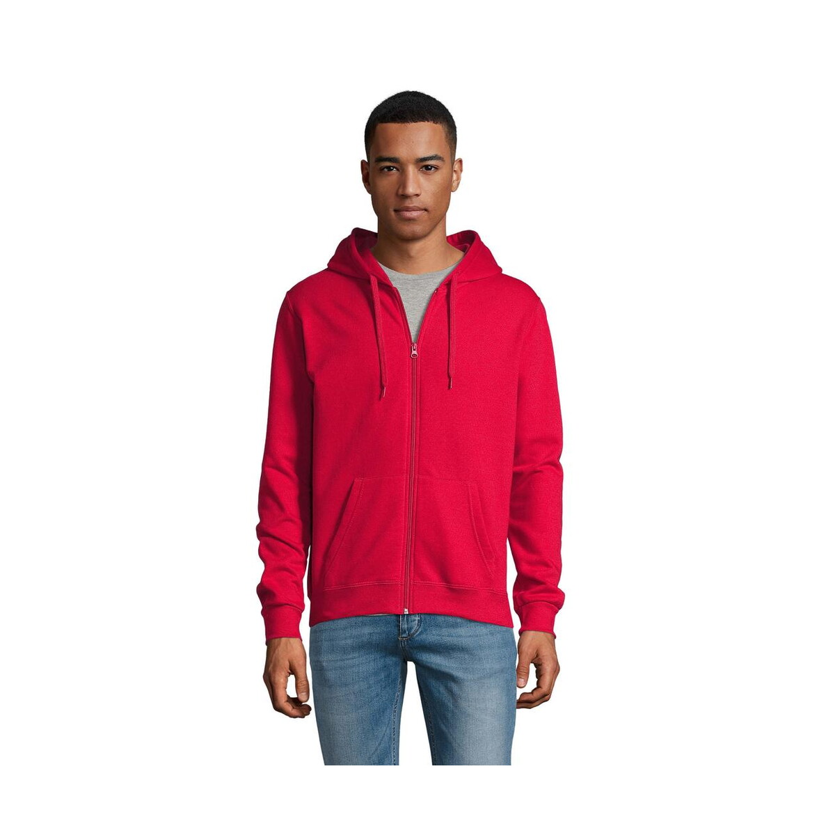 Bluzy z logo – stone uni hoodie 260g stone s01714-rd STONE UNI HOODIE 260g STONE s01714-rd