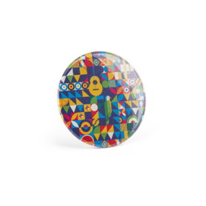 Button P'IN 10. Button P'IN 10. Okrągły magnes - 300 - Czarny