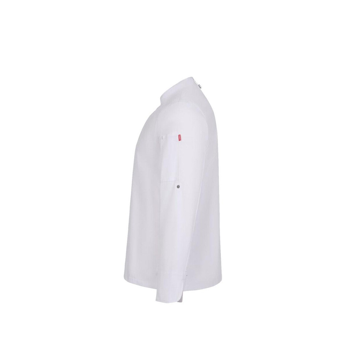 Fartuchy z logo – vl agni. kurtka kucharska unisex (190 g/m²) z bawełny (35%) i poliestru z recyklingu (65%) 36161_106-c VL AGNI. Kurtka kucharska unisex (190 g/m²) z bawełny (35%) i poliestru z recyklingu (65%) 36161_106-c