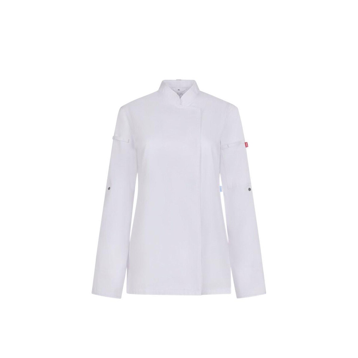 Fartuchy z logo – vl thoth. kobieca bluza kuchenna (190 g/m²) wykonana z bawełny (35%) i poliestru z recyklingu (65%) 36160_106 VL THOTH. Kobieca bluza kuchenna (190 g/m²) wykonana z bawełny (35%) i poliestru z recyklingu (65%) 36160_106