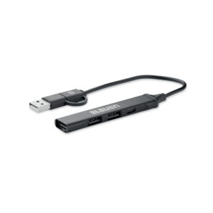 Hub USB z 4 portami 19 cm CURRENT mo2294-03-print