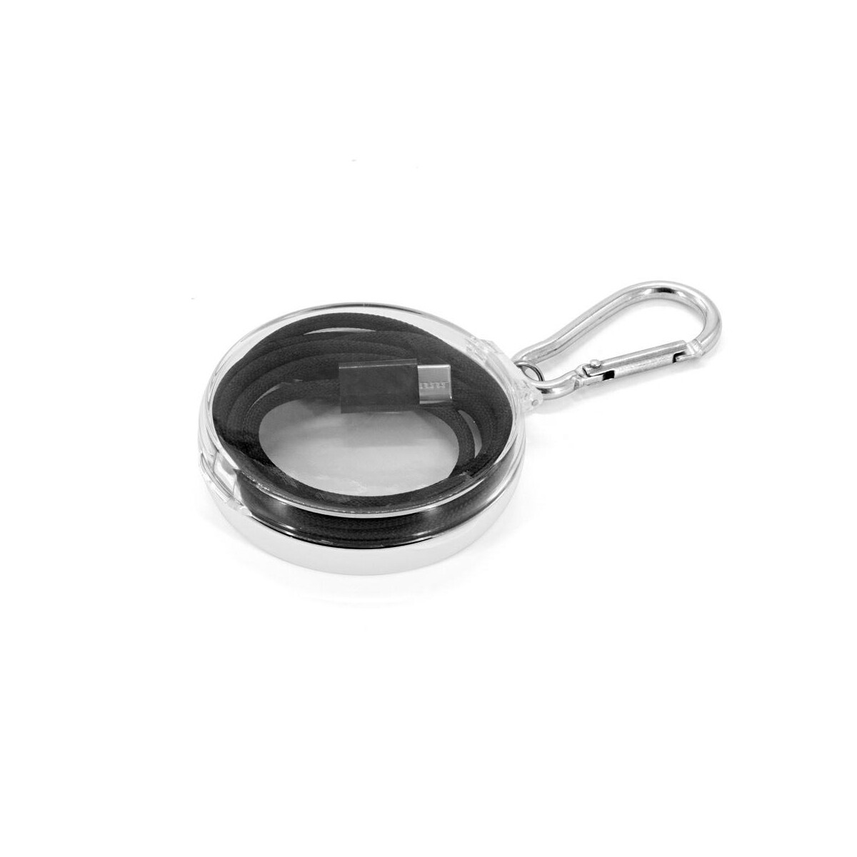 Kable usb z logo – jemison. kabel usb-c do usb-c z oplotem (60 w), wykonany z tworzywa abs, stali nierdzewnej, aluminium i poliestru 97222_103 JEMISON. Kabel USB-C do USB-C z oplotem (60 W), wykonany z tworzywa ABS, stali nierdzewnej, aluminium i poliestru 97222_103