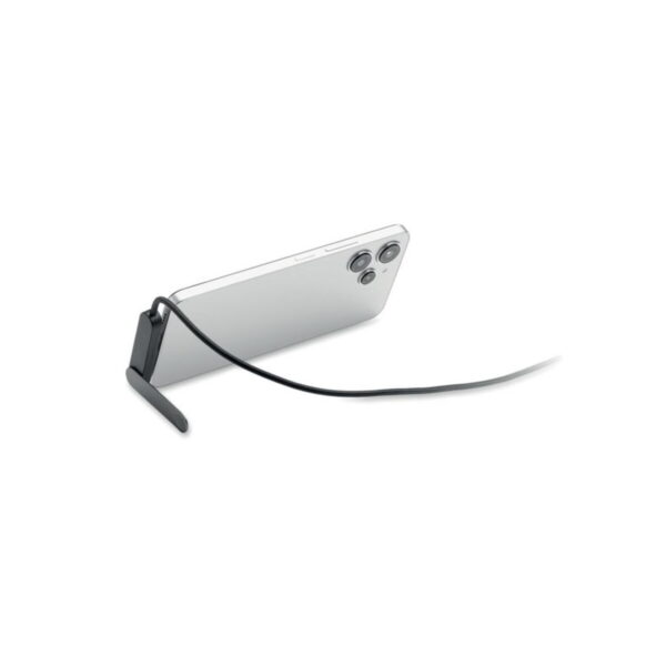 Kable usb z logo – stojak na telefon z kablem usb- nifty mo3192-03-top stojak na telefon z kablem USB- NIFTY mo3192-03-top