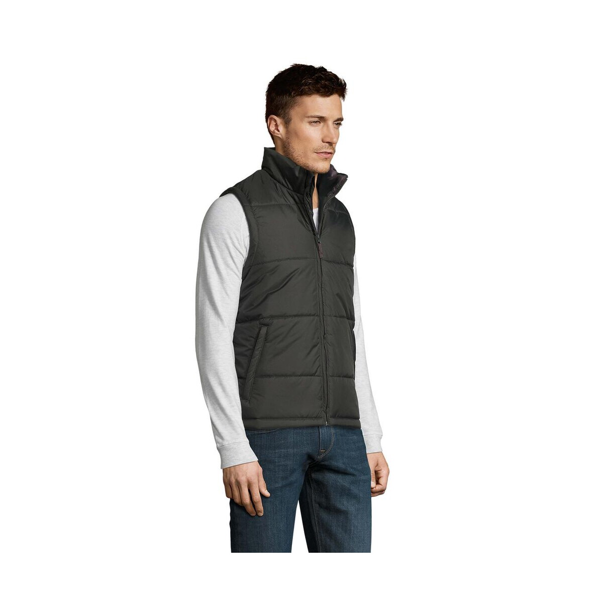 Kamizelki z logo – pikowana kamizelka warm warm s44002-cr-side Pikowana kamizelka WARM WARM s44002-cr-side