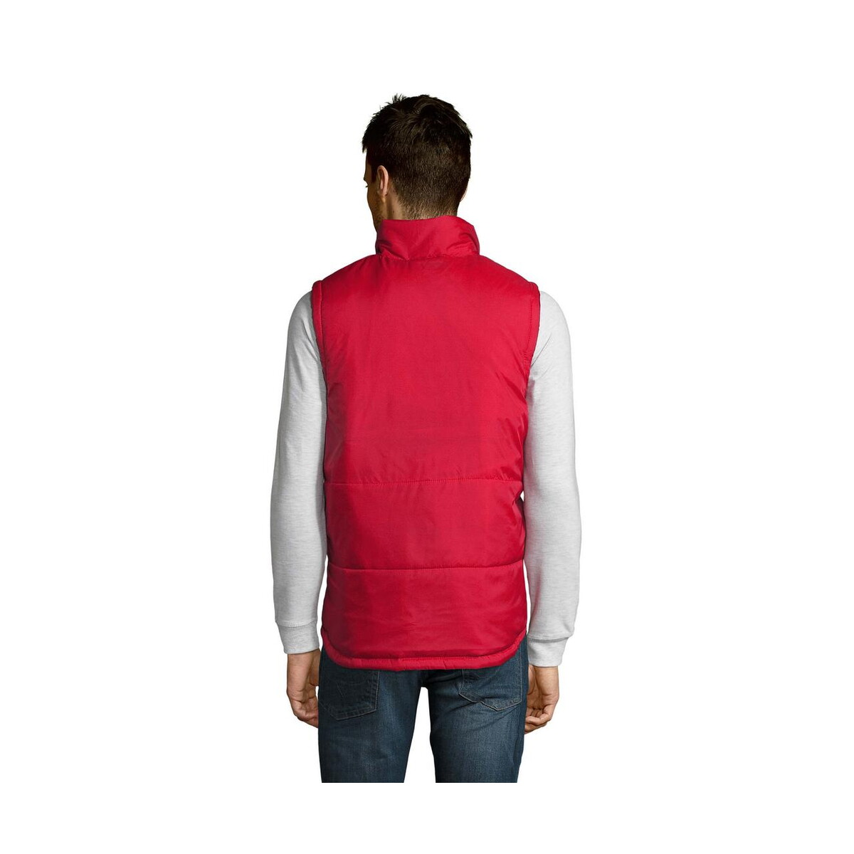 Kamizelki z logo – pikowana kamizelka warm warm s44002-rd-back Pikowana kamizelka WARM WARM s44002-rd-back