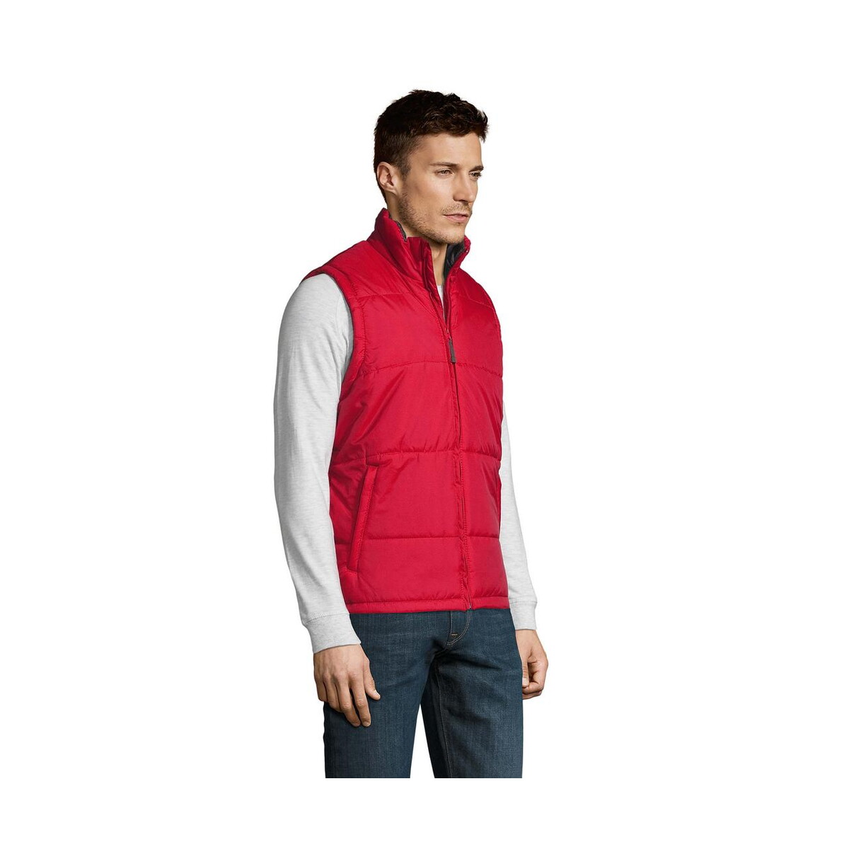 Kamizelki z logo – pikowana kamizelka warm warm s44002-rd-side Pikowana kamizelka WARM WARM s44002-rd-side