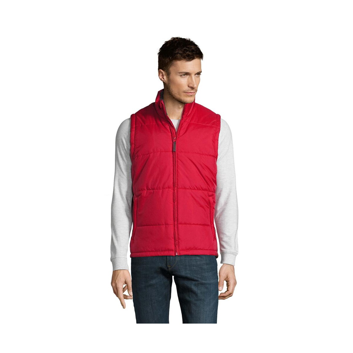 Kamizelki z logo – pikowana kamizelka warm warm s44002-rd Pikowana kamizelka WARM WARM s44002-rd