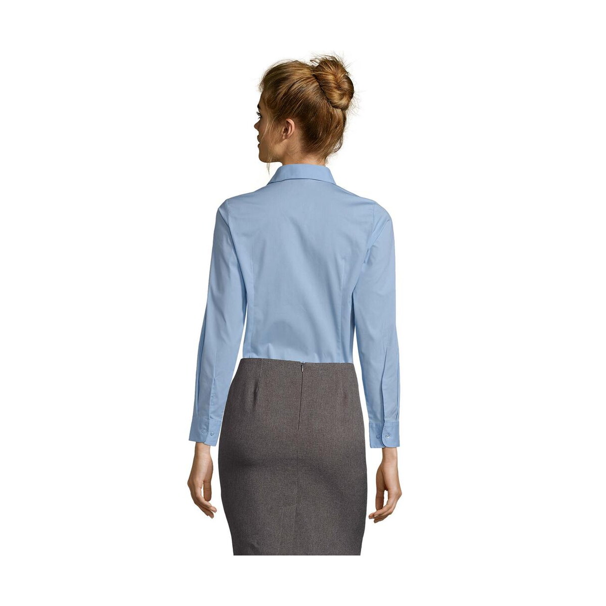 Koszule z logo – eden damska koszula 140g eden s17015-bf-back EDEN damska koszula 140g EDEN s17015-bf-back