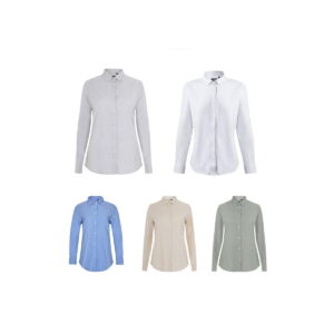 VL PRITHVI WOMEN. Koszula Oxford (180 g/m²) dla kobiet, wykonana z bawełny (50%), poliestru (45%) i elastanu (5%) 36158_set