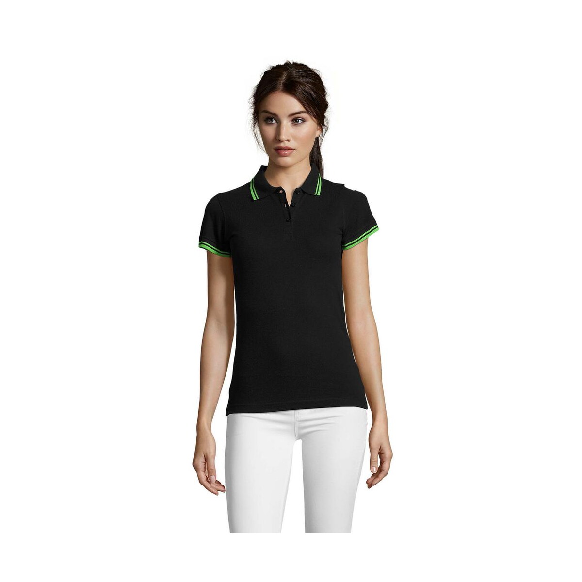 Koszulki polo z logo – pasadena damskie polo 200g pasadena women s00578-bn PASADENA damskie polo 200g PASADENA WOMEN s00578-bn