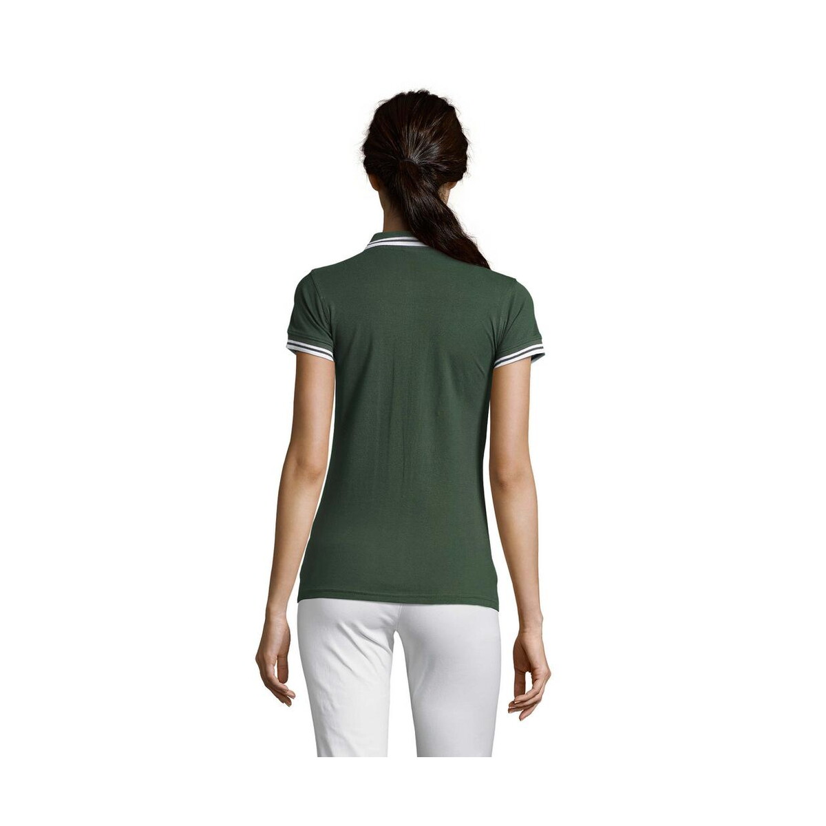 Koszulki polo z logo – pasadena damskie polo 200g pasadena women s00578-fe-back PASADENA damskie polo 200g PASADENA WOMEN s00578-fe-back