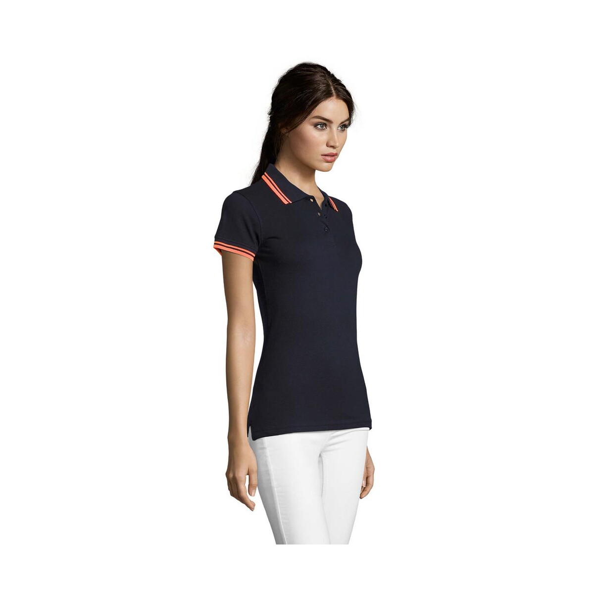 Koszulki polo z logo – pasadena damskie polo 200g pasadena women s00578-fo-side PASADENA damskie polo 200g PASADENA WOMEN s00578-fo-side