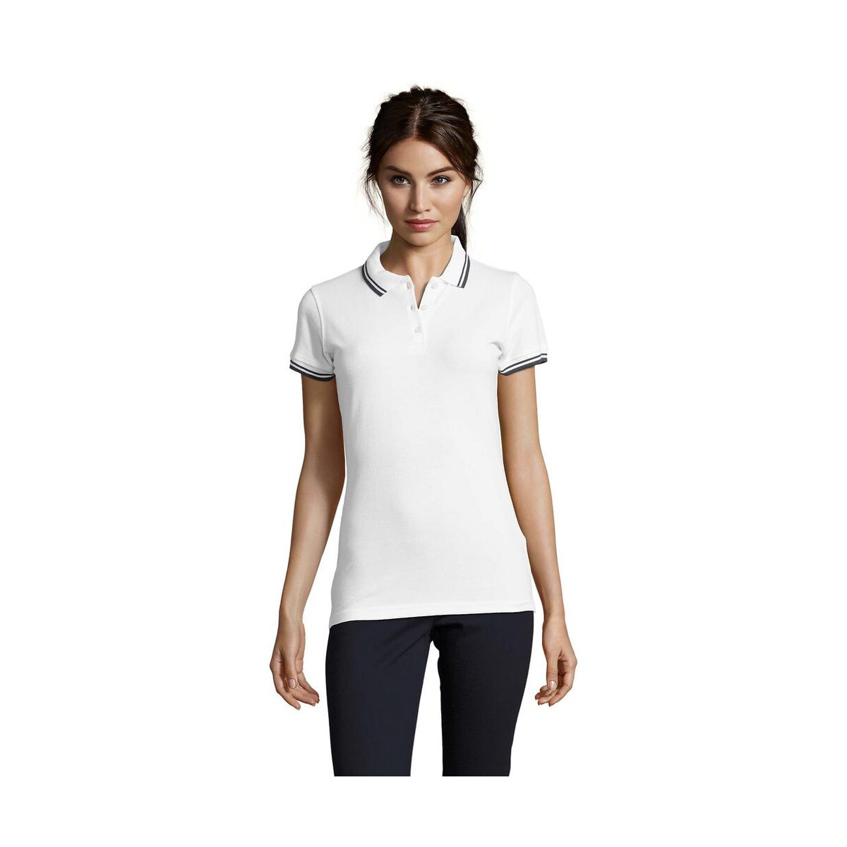 Koszulki polo z logo – pasadena damskie polo 200g pasadena women s00578-nw PASADENA damskie polo 200g PASADENA WOMEN s00578-nw