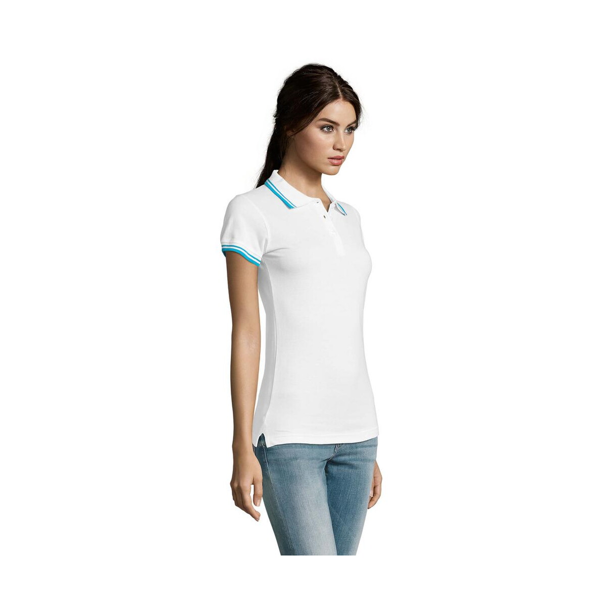 Koszulki polo z logo – pasadena damskie polo 200g pasadena women s00578-qu-side PASADENA damskie polo 200g PASADENA WOMEN s00578-qu-side