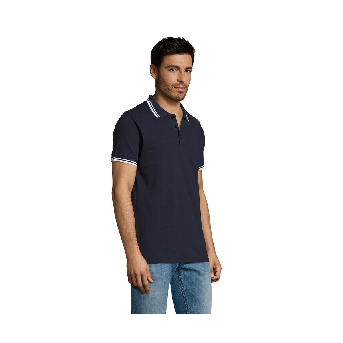 Koszulki polo z logo – pasadena męskie polo 200g pasadena men s00577-fw-side PASADENA męskie polo 200g PASADENA MEN s00577-fw-side