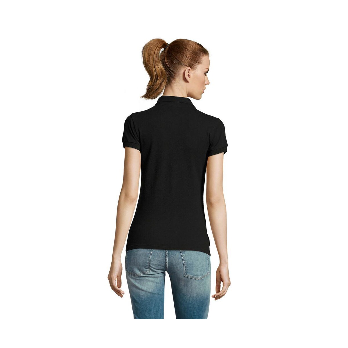 Koszulki polo z logo – passion damskie polo 170g passion s11338-bk-back PASSION Damskie POLO 170g PASSION s11338-bk-back