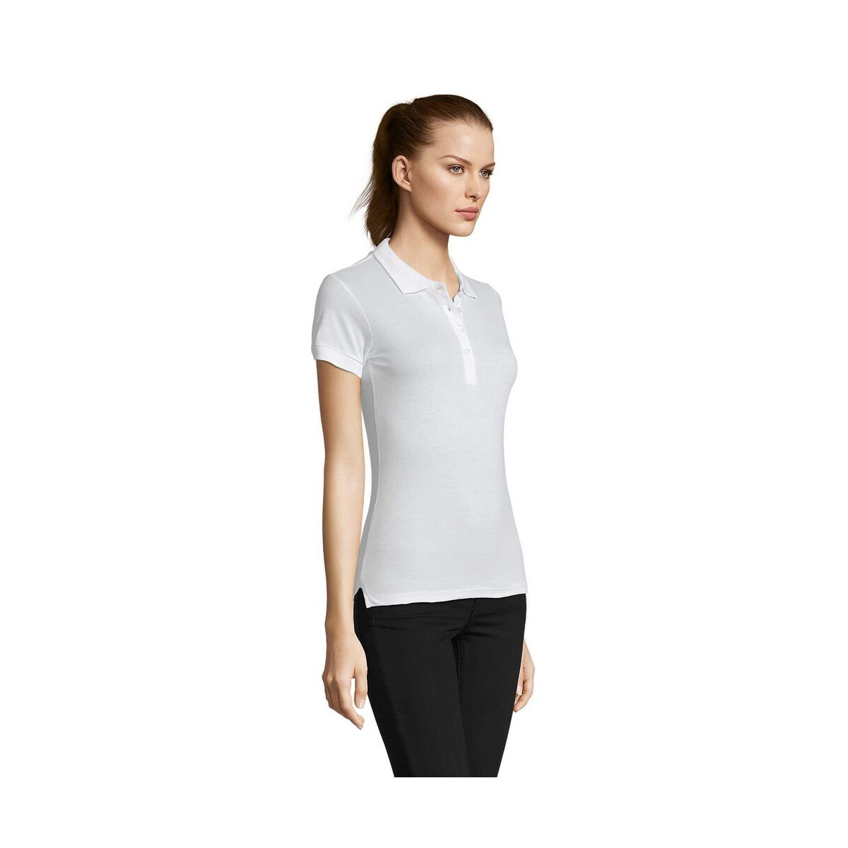 Koszulki polo z logo – passion damskie polo 170g passion s11338-wh-side PASSION Damskie POLO 170g PASSION s11338-wh-side