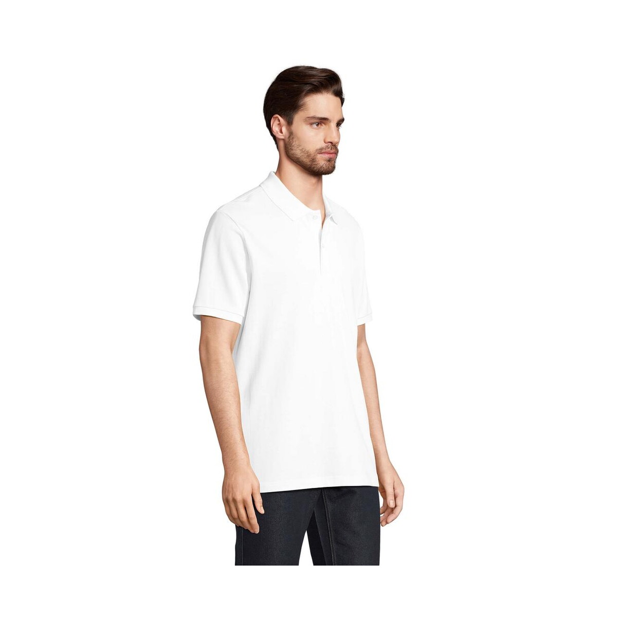 Koszulki polo z logo – pegase polo organic 210g pegase s04242-wh-side PEGASE Polo Organic 210g PEGASE s04242-wh-side
