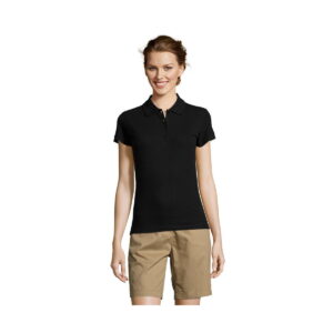 PEOPLE Damskie POLO 210g PEOPLE s11310-bk