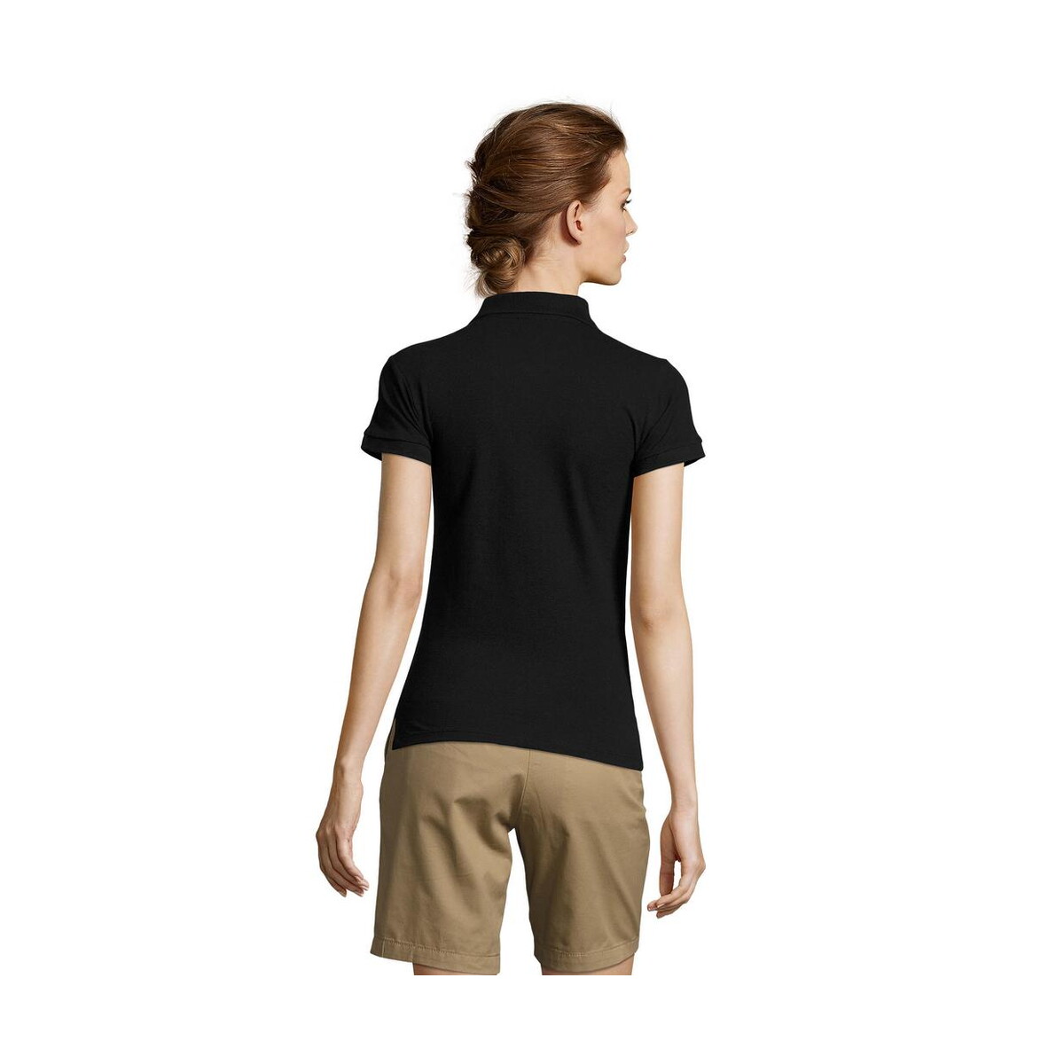 Koszulki polo z logo – people damskie polo 210g people s11310-bk-back PEOPLE Damskie POLO 210g PEOPLE s11310-bk-back