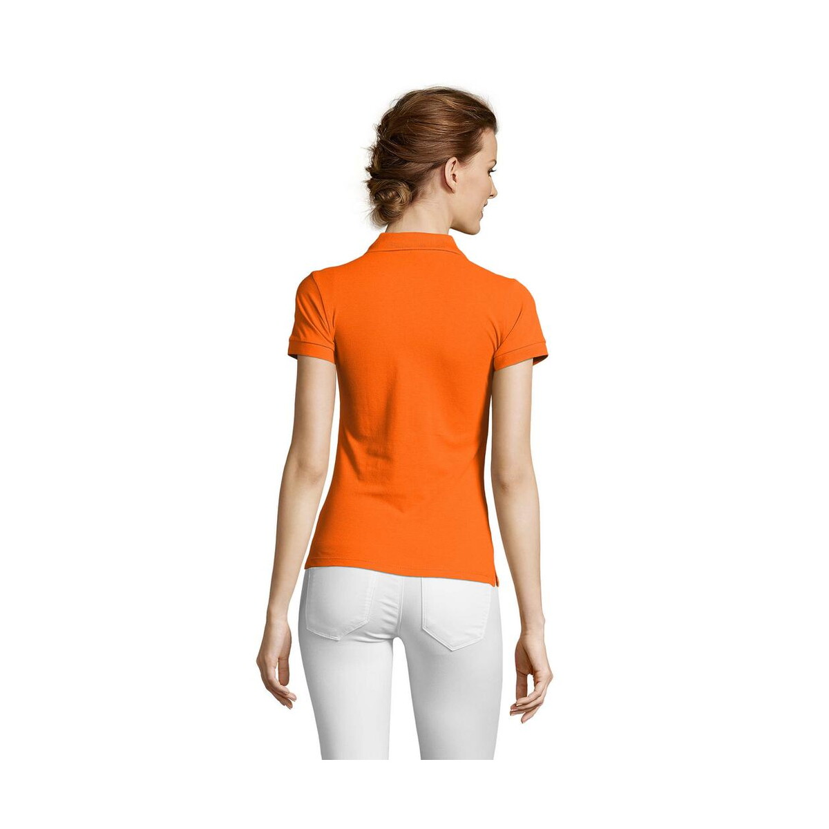 Koszulki polo z logo – people damskie polo 210g people s11310-or-back PEOPLE Damskie POLO 210g PEOPLE s11310-or-back