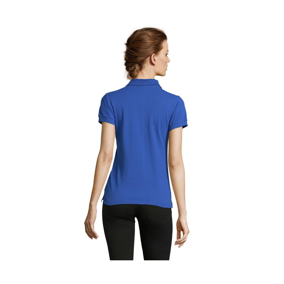 Koszulki polo z logo – people damskie polo 210g people s11310-rb-back PEOPLE Damskie POLO 210g PEOPLE s11310-rb-back