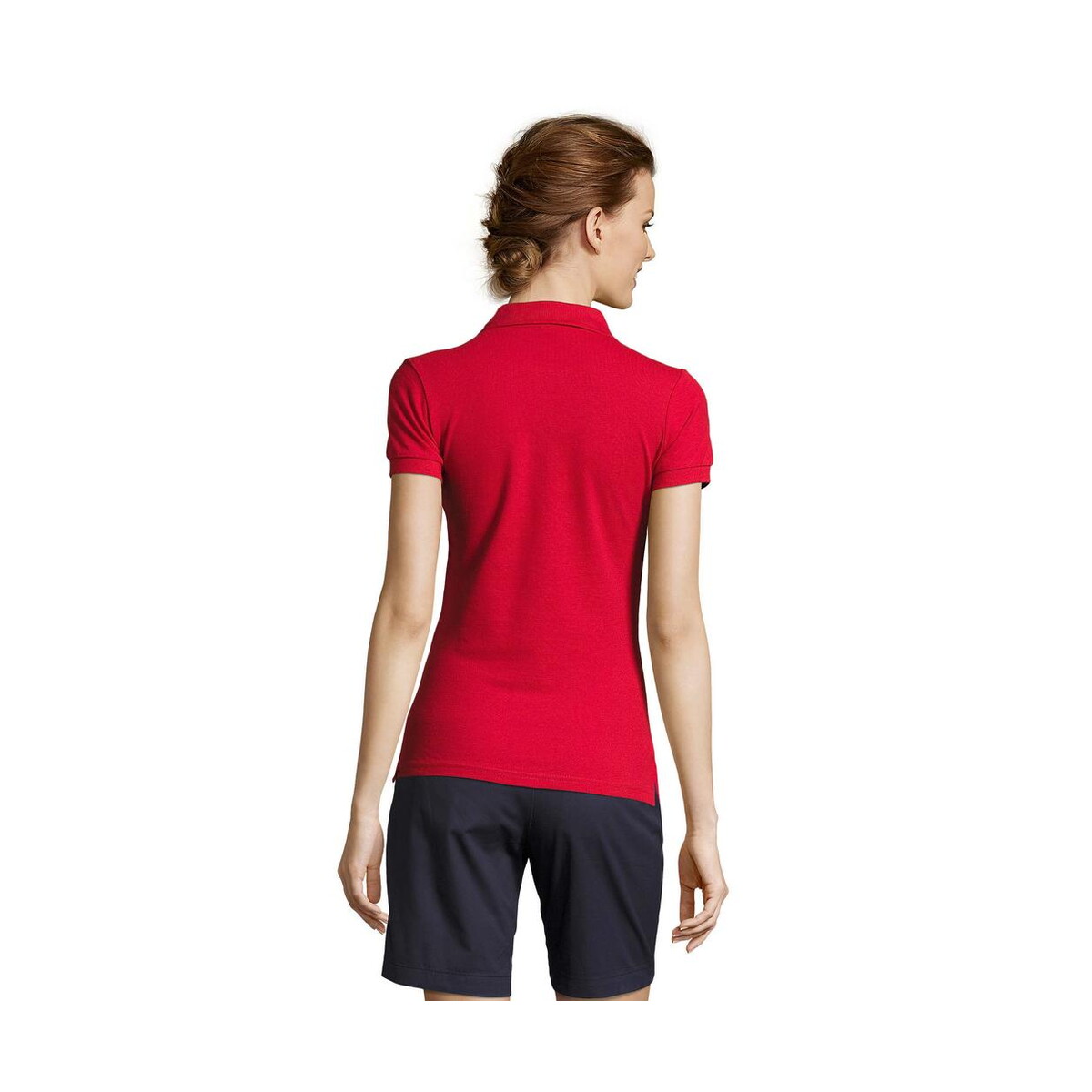 Koszulki polo z logo – people damskie polo 210g people s11310-rd-back PEOPLE Damskie POLO 210g PEOPLE s11310-rd-back