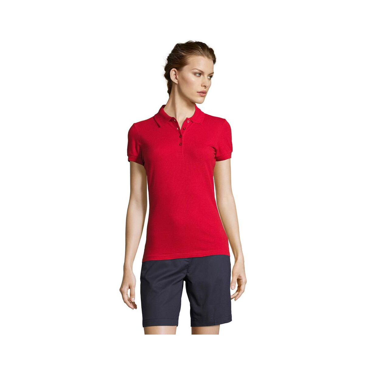 Koszulki polo z logo – people damskie polo 210g people s11310-rd PEOPLE Damskie POLO 210g PEOPLE s11310-rd