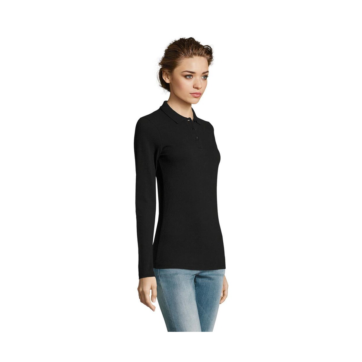 Koszulki polo z logo – perfect damskie lsl polo180 perfect lsl women s02083-bk-side PERFECT Damskie LSL POLO180 PERFECT LSL WOMEN s02083-bk-side